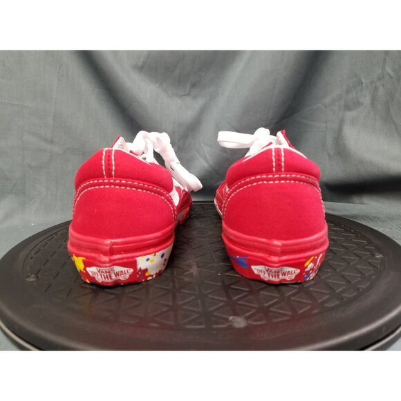 Vans Old Skool Sneakers Canvas Red White Size 13 Kids BRAND NEW IN BOX! - Picture 7 of 11
